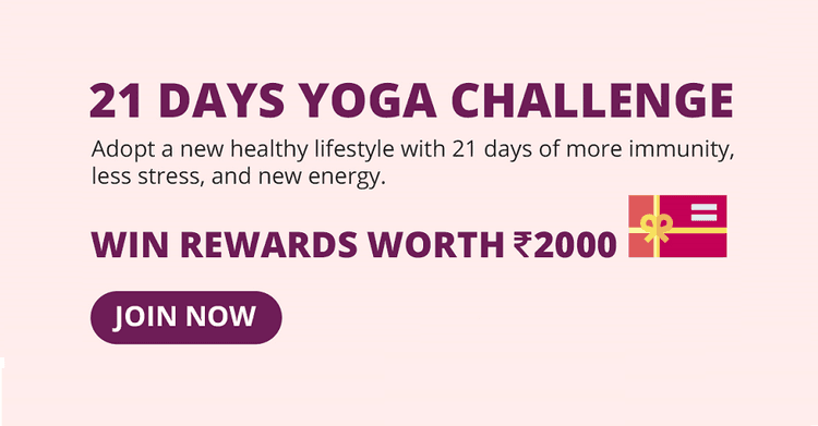 21 Days Yoga Challenge on The Wellness Corner App